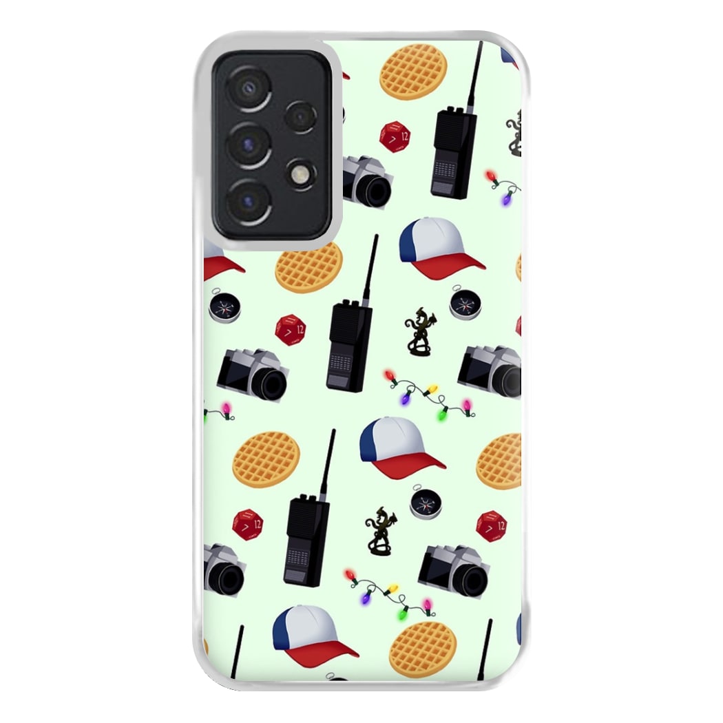 Cartoon Stranger Object Phone Case for Galaxy A52 / A52s