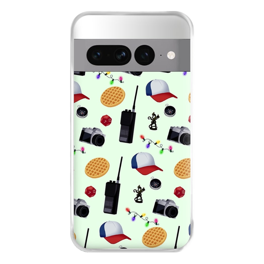 Cartoon Stranger Object Phone Case for Google Pixel 7 Pro