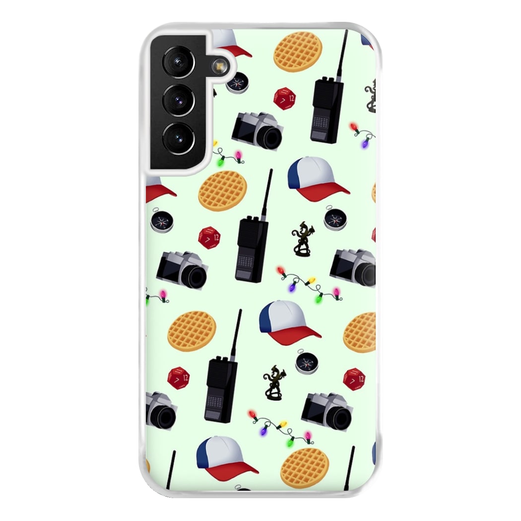 Cartoon Stranger Object Phone Case for Galaxy S21 Plus