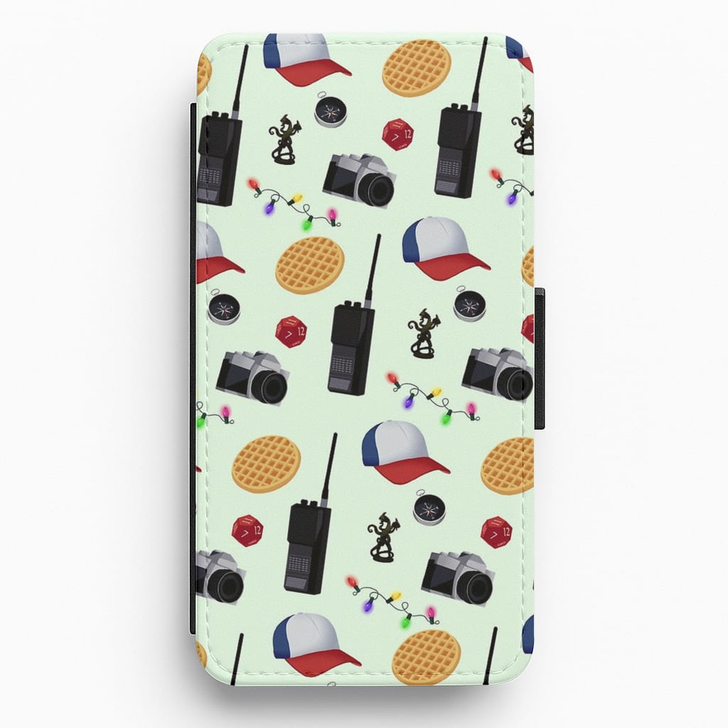 Cartoon Stranger Object Flip / Wallet Phone Case