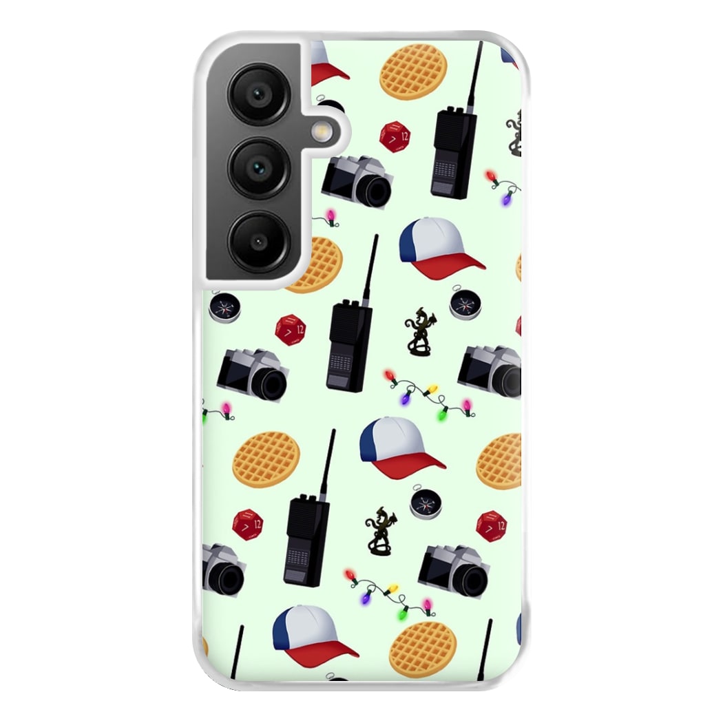 Cartoon Stranger Object Phone Case for Galaxy A55