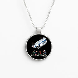 Van Flip Circle Necklace