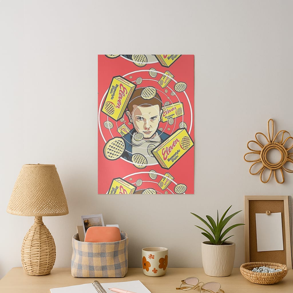 Eleven and Waffles Art Print