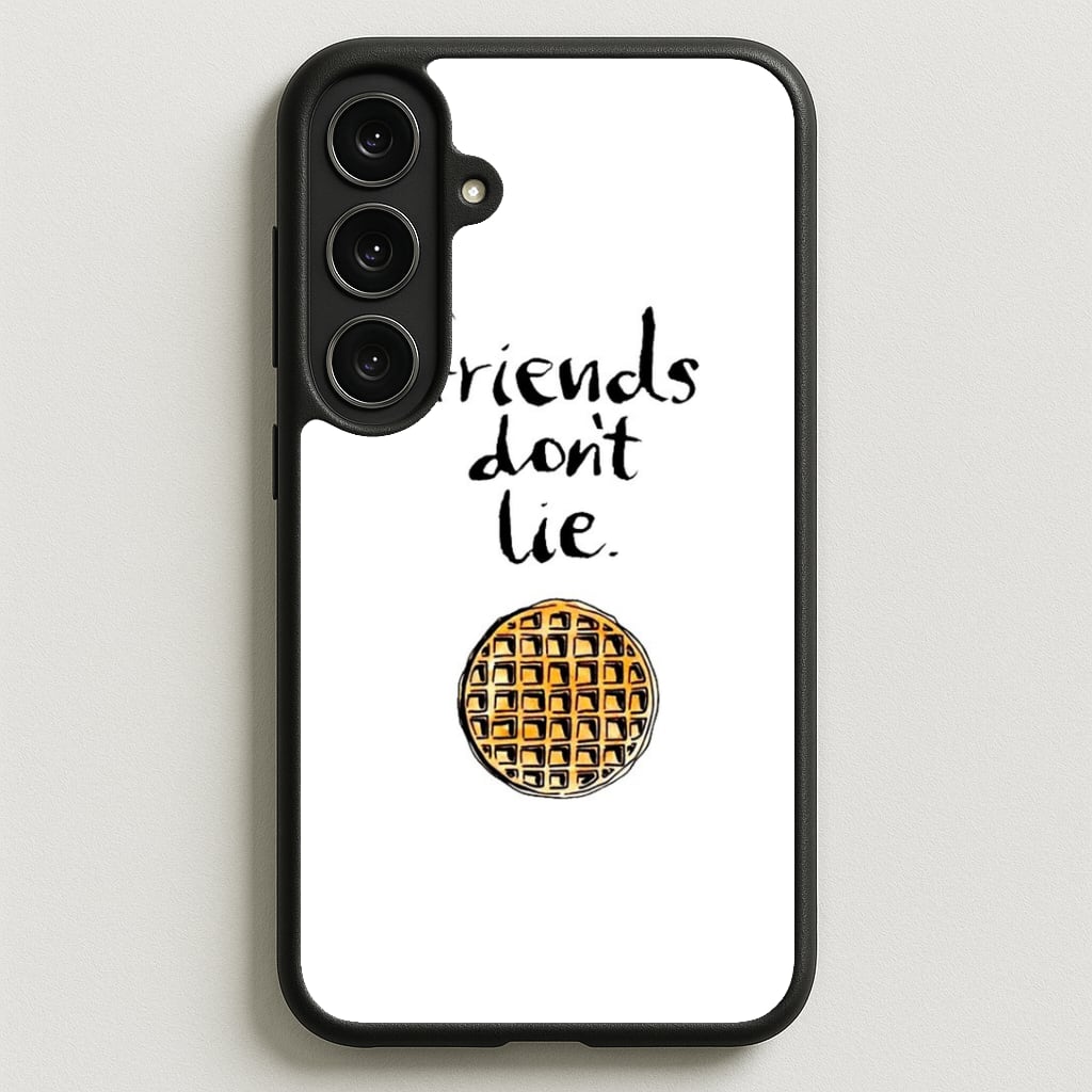Friends Don't Lie Waffle Phone Case for Galaxy S25FE