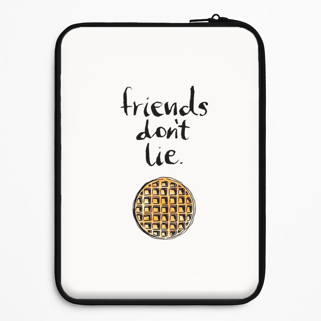 Friends Don't Lie Waffle Laptop Sleeve