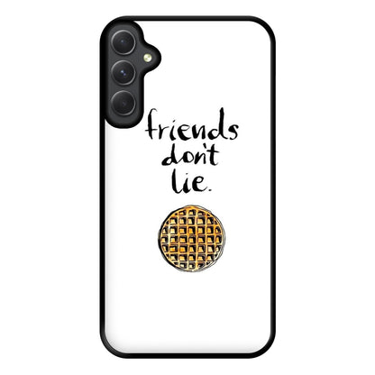 Friends Don't Lie Waffle Phone Case for Galaxy A34