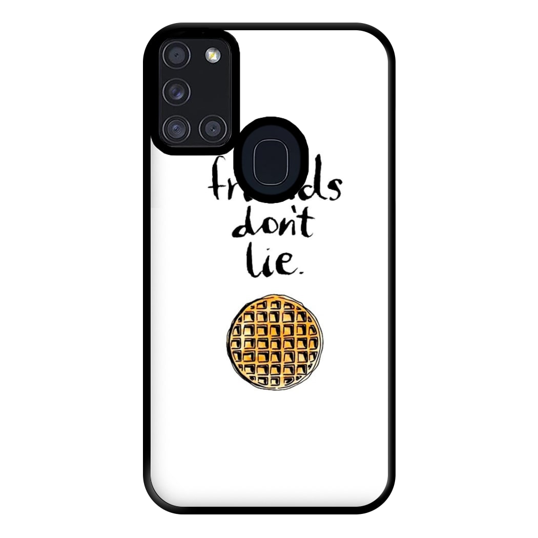 Friends Don't Lie Waffle Phone Case for Galaxy A21s