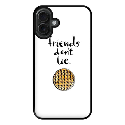 Friends Don't Lie Waffle Phone Case for iPhone 16 Plus