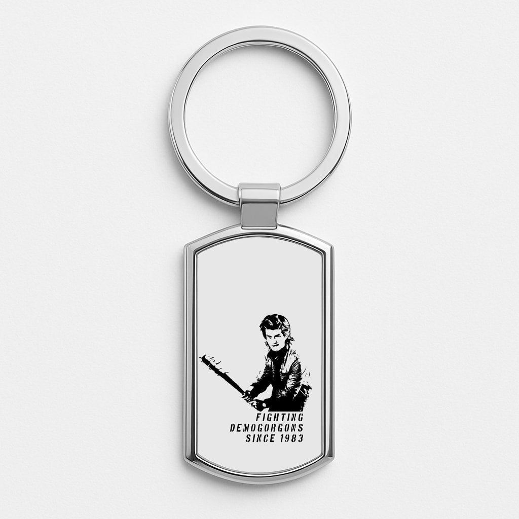 Fighting Demogorgons Since 1983 Luxury Keyring