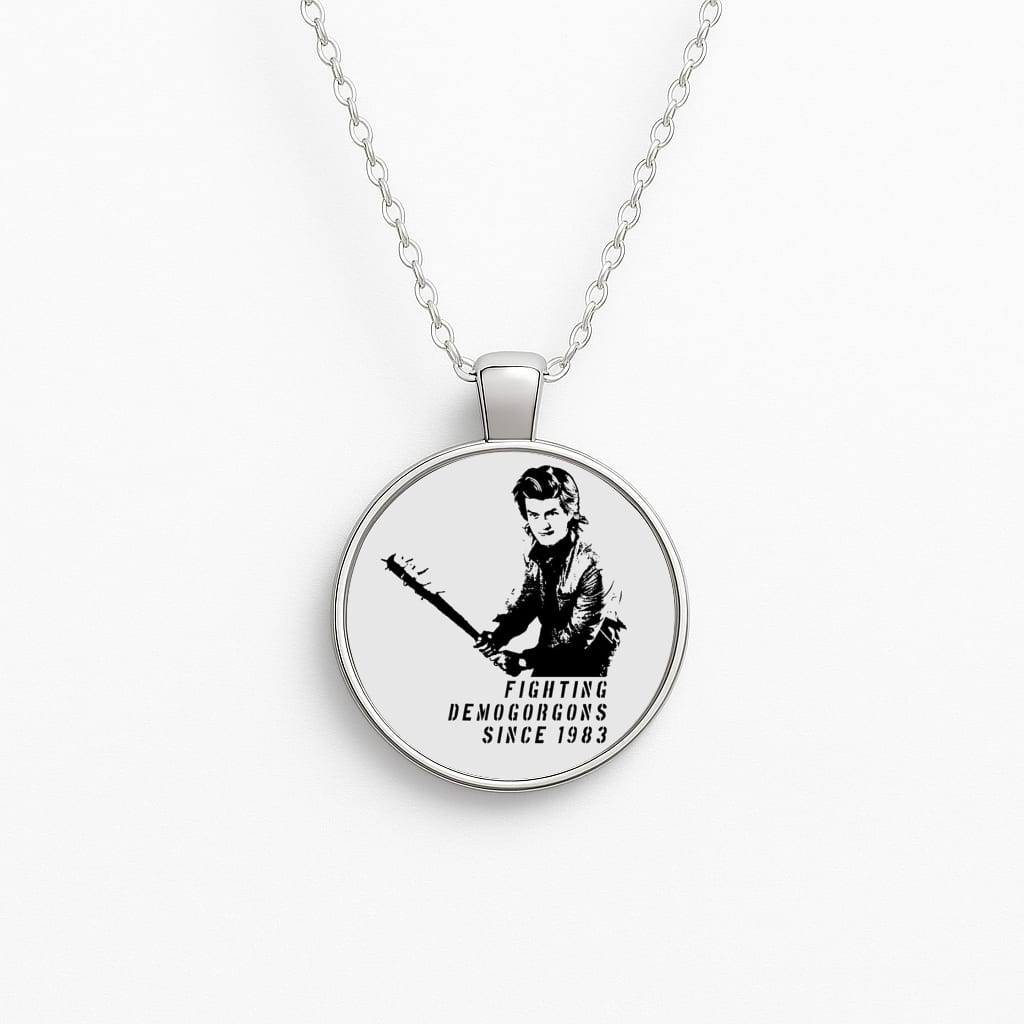 Fighting Demogorgons Since 1983 Necklace