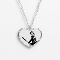 Fighting Demogorgons Since 1983 Heart Necklace