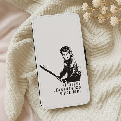 Fighting Demogorgons Since 1983 Wallet Phone Case