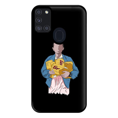 Eleven Faceless Cartoon Phone Case for Galaxy A21s