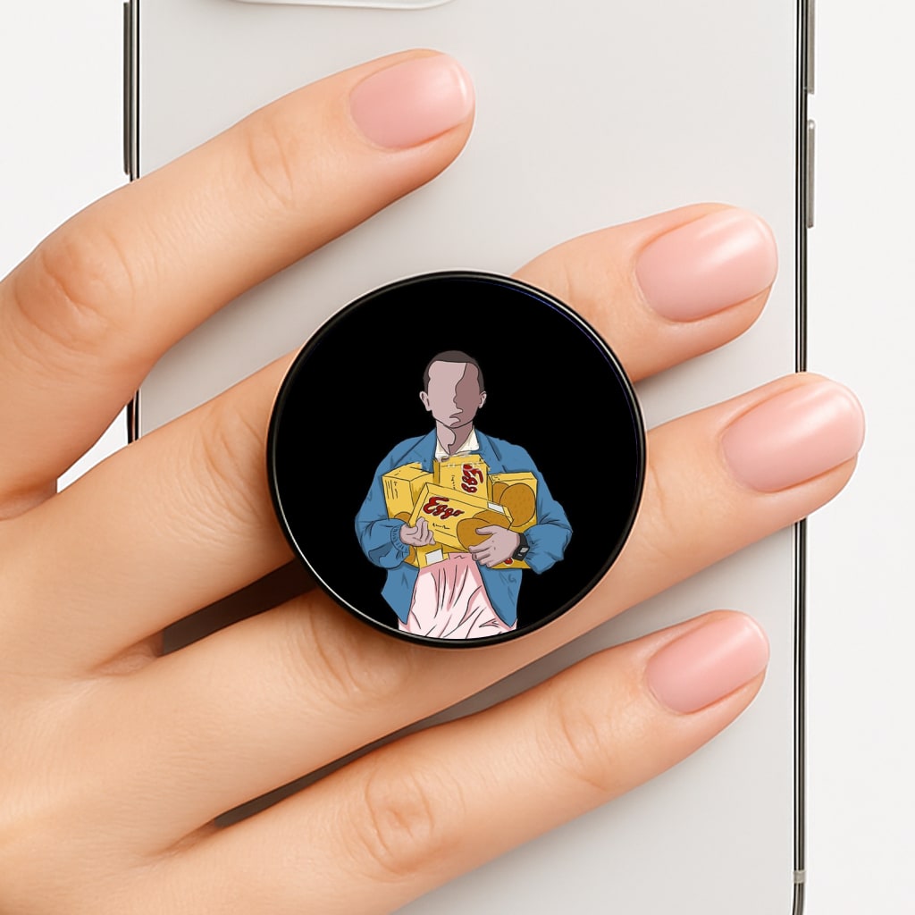 Eleven Faceless Cartoon Phone Grip