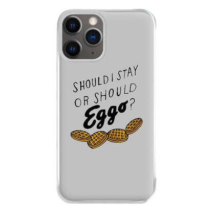 Should I Stay Or Should I Eggo Phone Case for iPhone 12 Pro Max