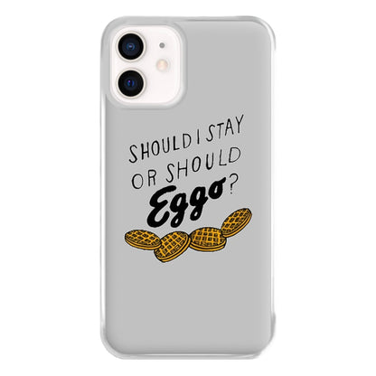 Should I Stay Or Should I Eggo Phone Case for iPhone 13 Mini