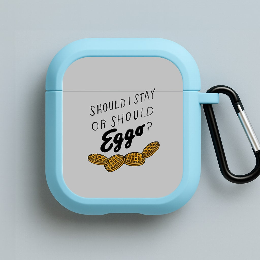 Should I Stay Or Should I Eggo Blue AirPods Case