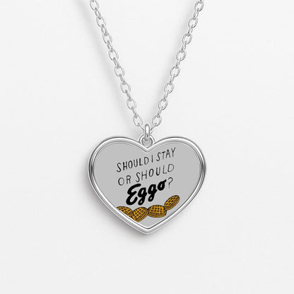 Should I Stay Or Should I Eggo Necklace