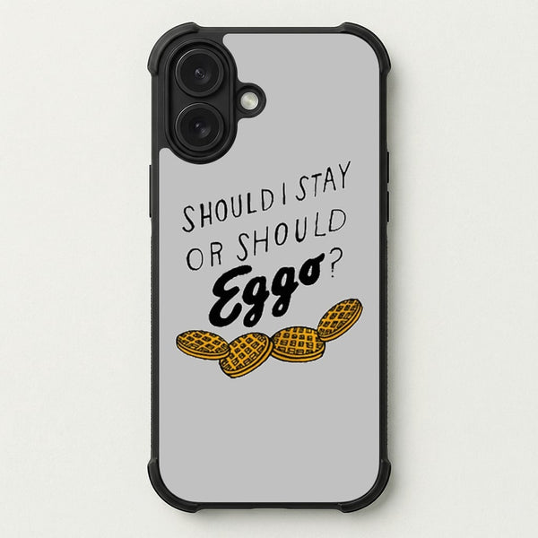 Should I Stay Or Should I Eggo Phone Case — Bumper case