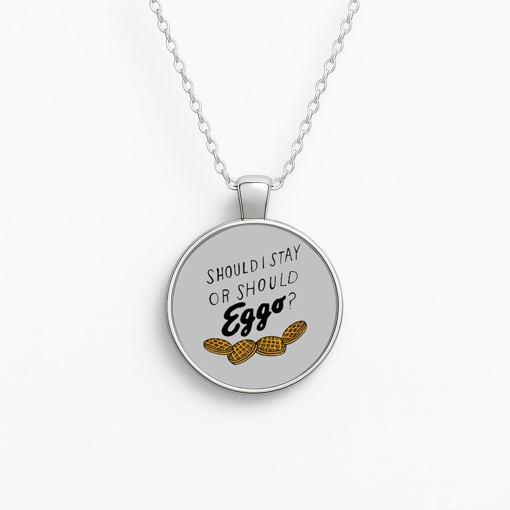 Should I Stay Or Should I Eggo Necklace