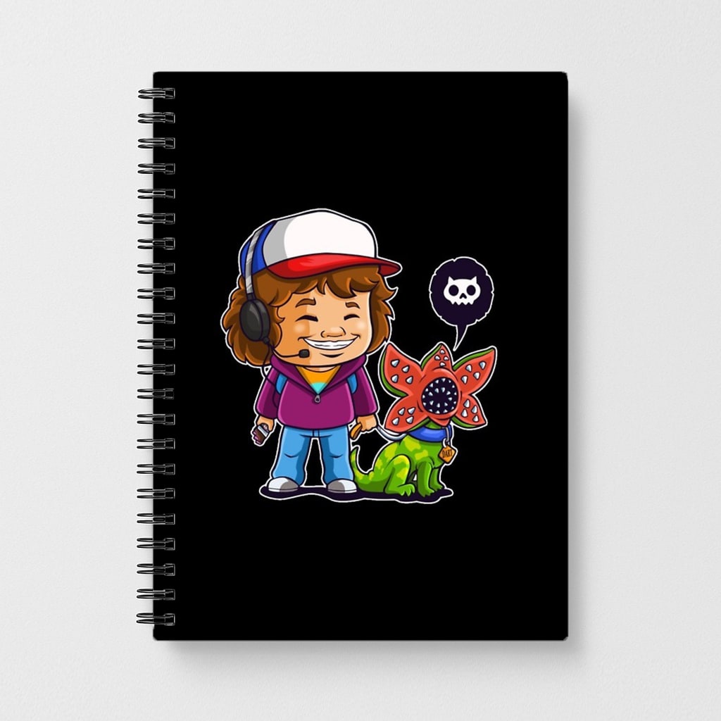 Dustin and The Demogorgon - Stranger Things Notebook - Fun Cases
