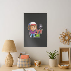 Dustin and The Demogorgon Art Print