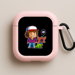 Dustin and The Demogorgon Pink AirPods Case