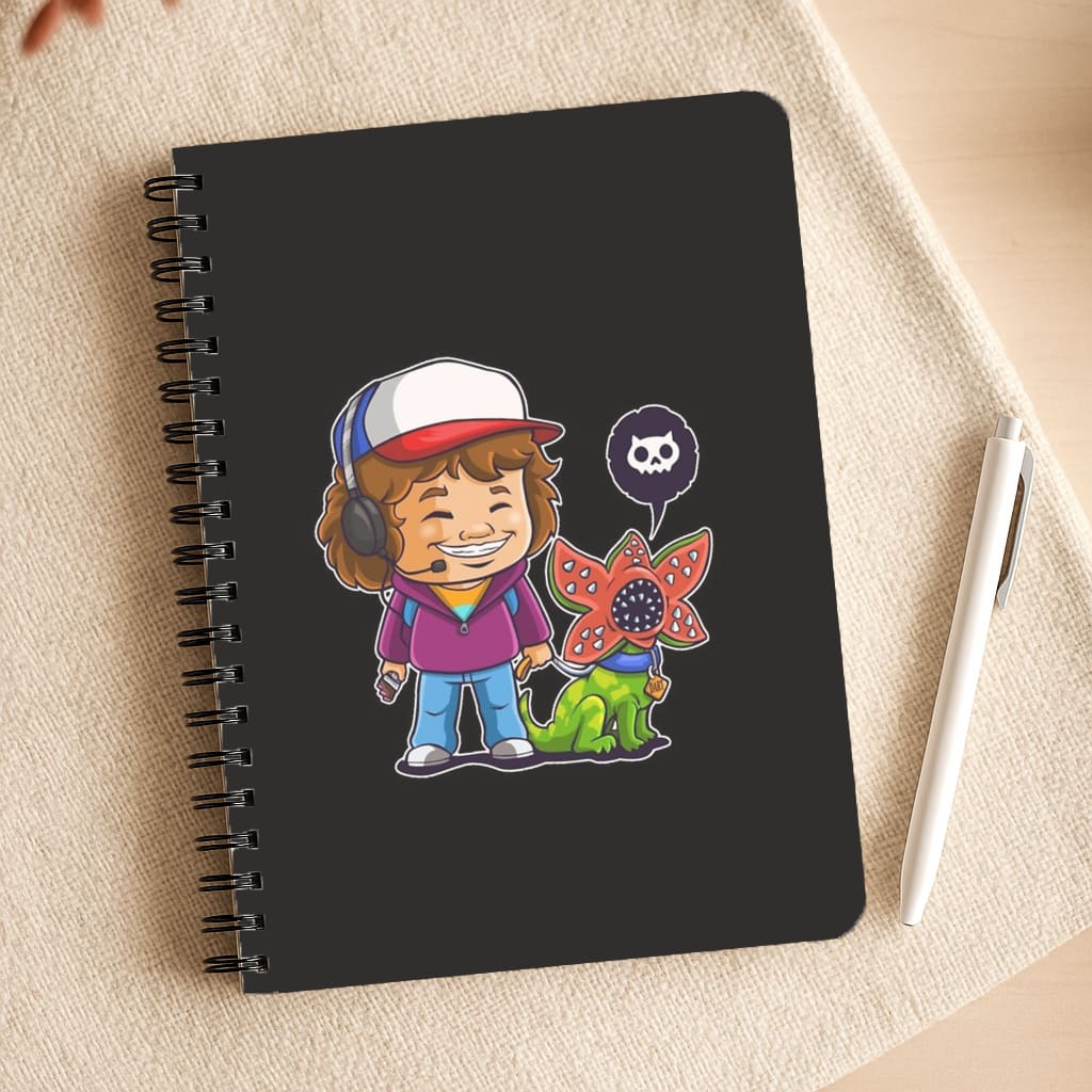 Dustin and The Demogorgon Notepad