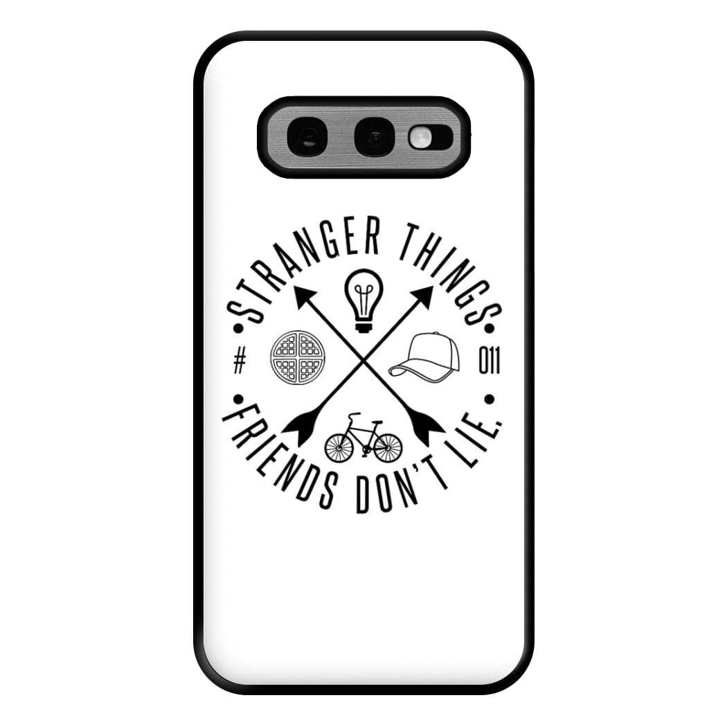 Friends Don't Lie - White Stranger Phone Case for Galaxy S10e