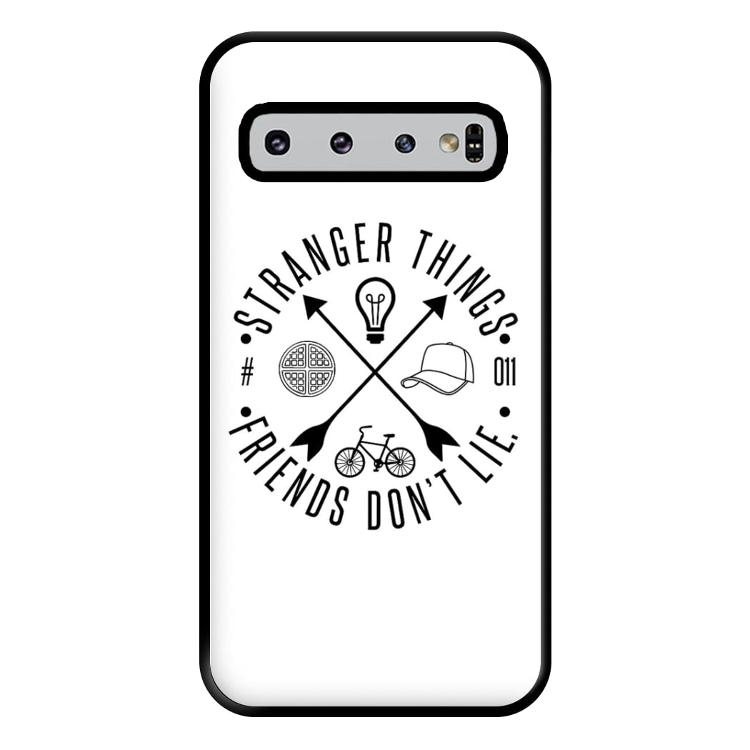 Friends Don't Lie - White Stranger Phone Case for Galaxy S10 Plus