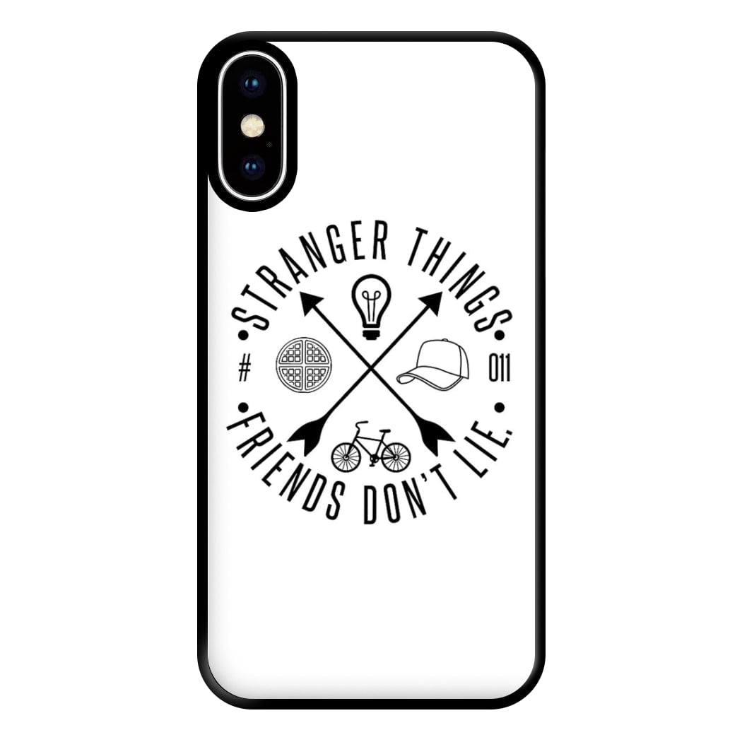 Friends Don't Lie - White Stranger Phone Case for iPhone XS Max