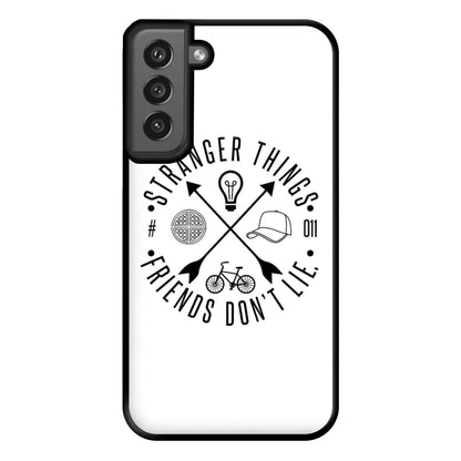 Friends Don't Lie - White Stranger Phone Case for Galaxy S21FE