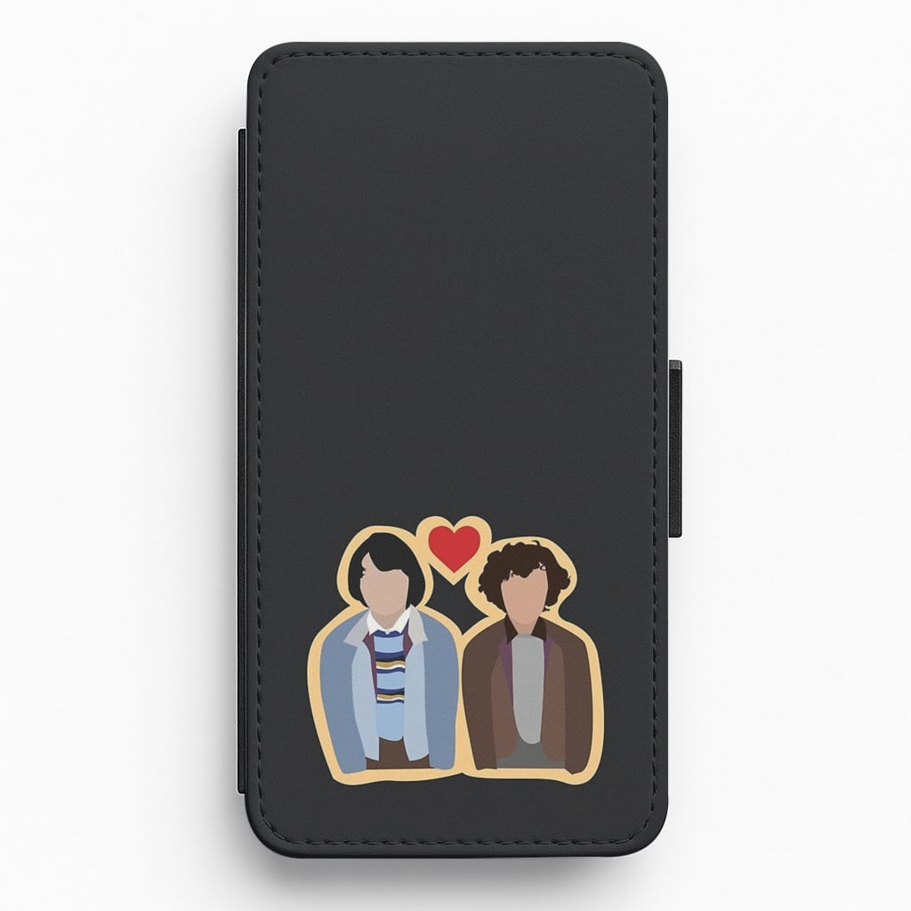 Mike and Eleven - Stranger Things Flip / Wallet Phone Case