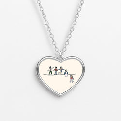 Stranger Acrobats Heart Necklace