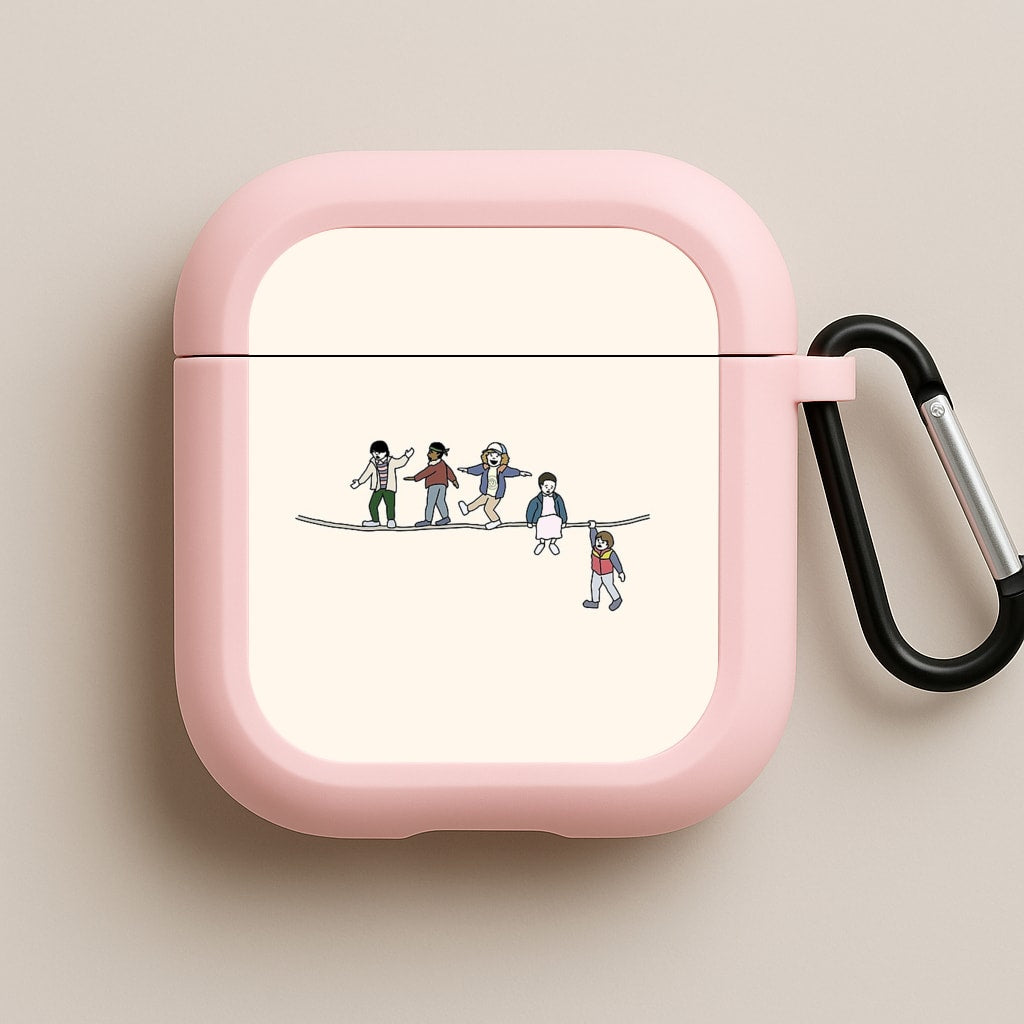 Stranger Acrobats Pink AirPods Case