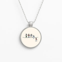 Stranger Acrobats Circle Necklace