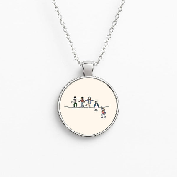 Stranger Acrobats Circle Necklace