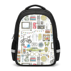 Stranger Objects Illustration Backpack