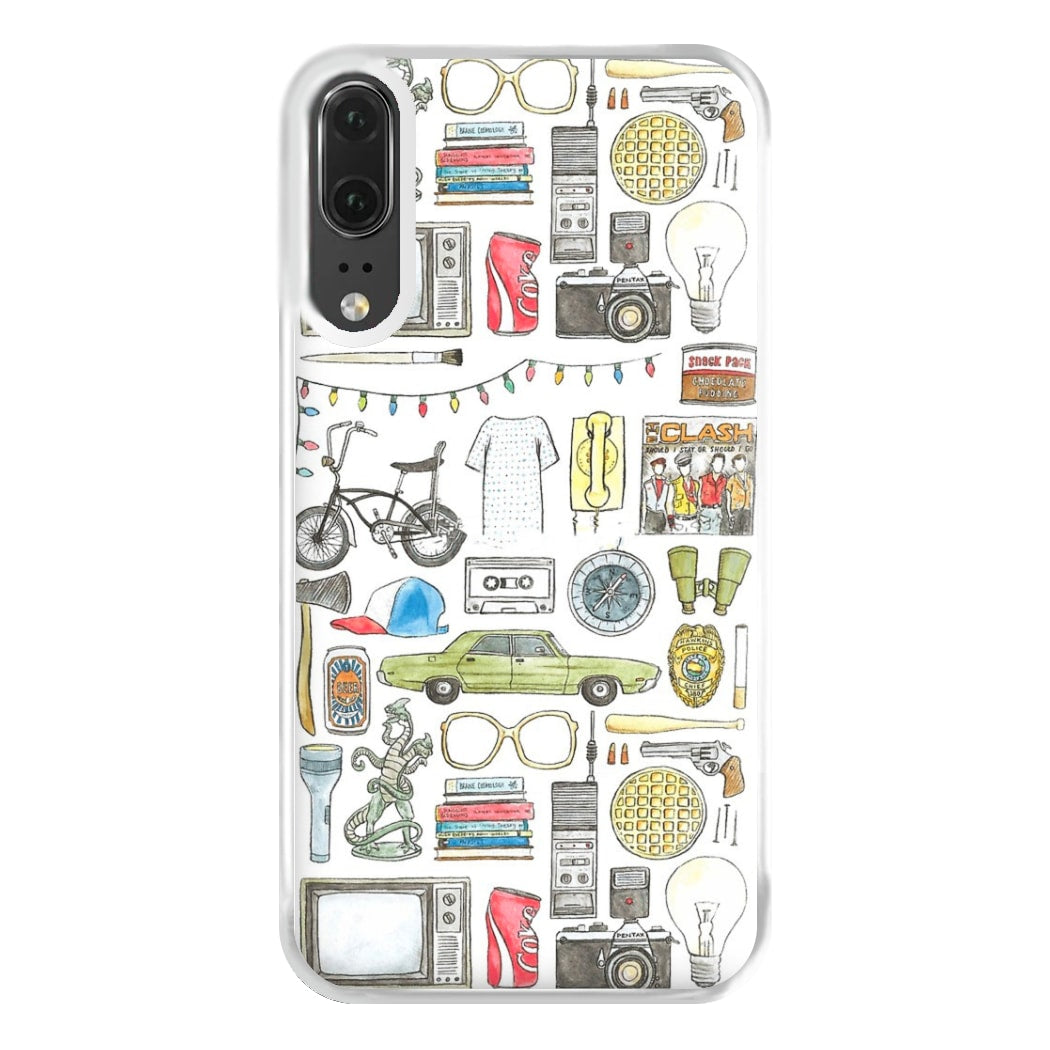 Stranger Objects Illustration Phone Case for Huawei P20