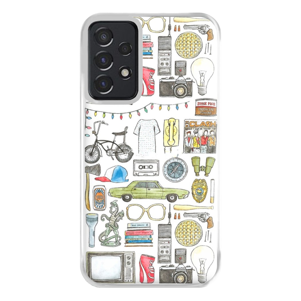 Stranger Objects Illustration Phone Case for Galaxy A52 / A52s