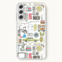 Stranger Objects Illustration Phone Case for Galaxy A57