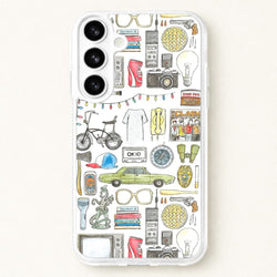 Stranger Objects Illustration Phone Case for Galaxy S26 Plus