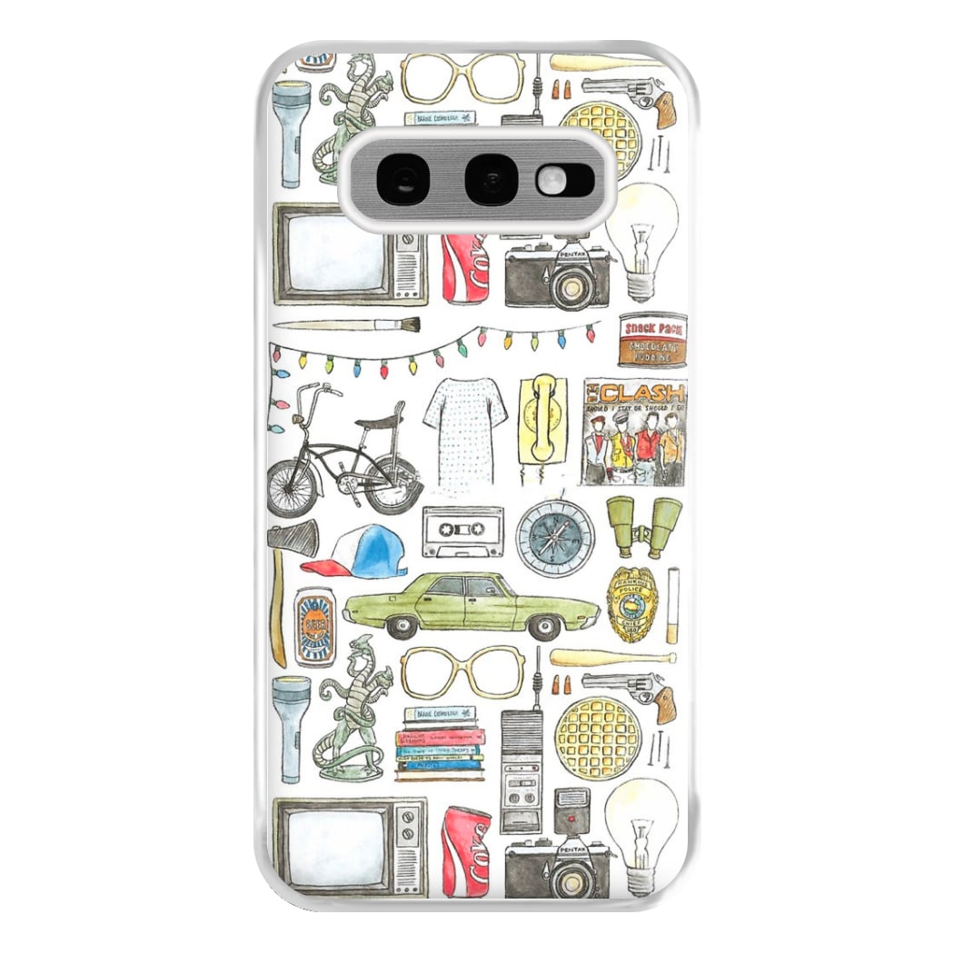 Stranger Objects Illustration Phone Case for Galaxy S10e