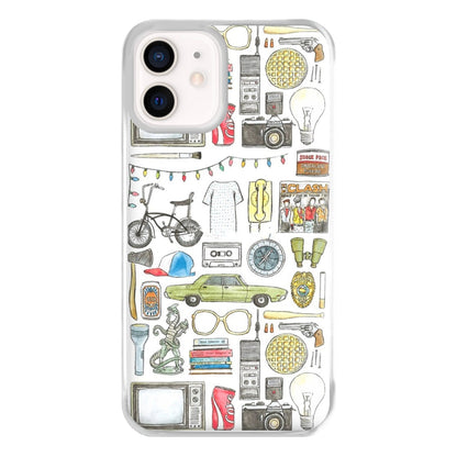 Stranger Objects Illustration Phone Case for iPhone 13 Mini