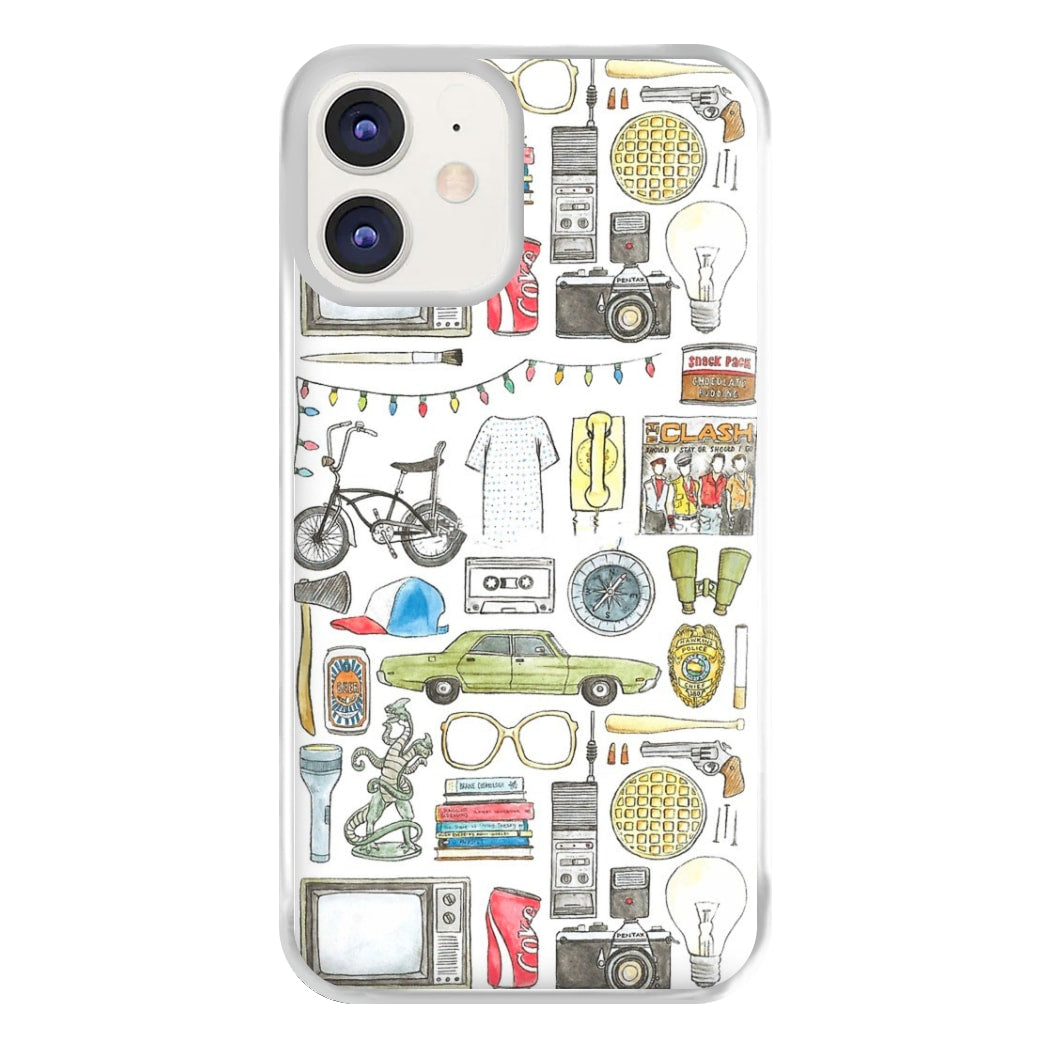 Stranger Objects Illustration Phone Case for iPhone 12 / 12 Pro