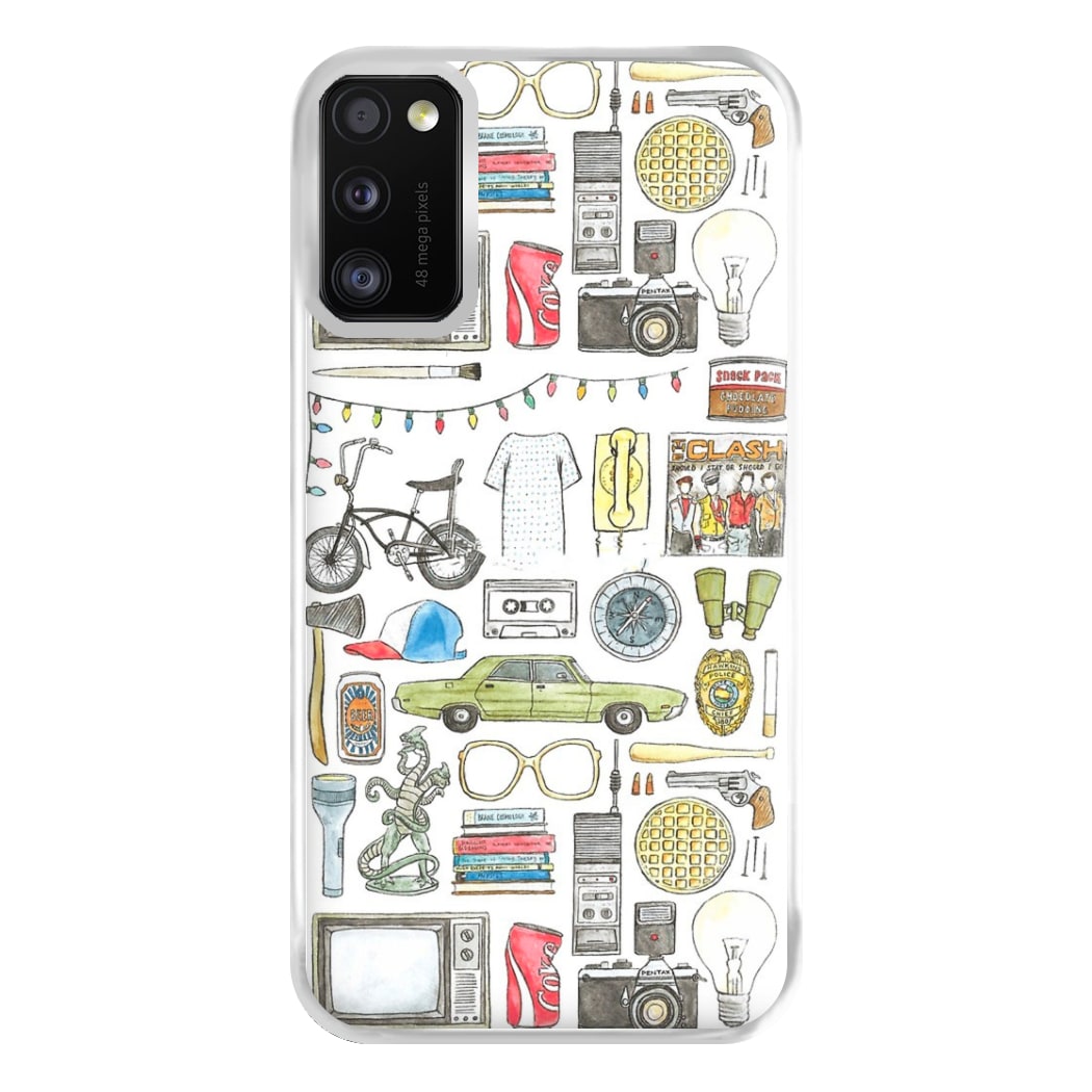 Stranger Objects Illustration Phone Case for Galaxy A41