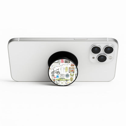 Stranger Objects Illustration Phone Stand