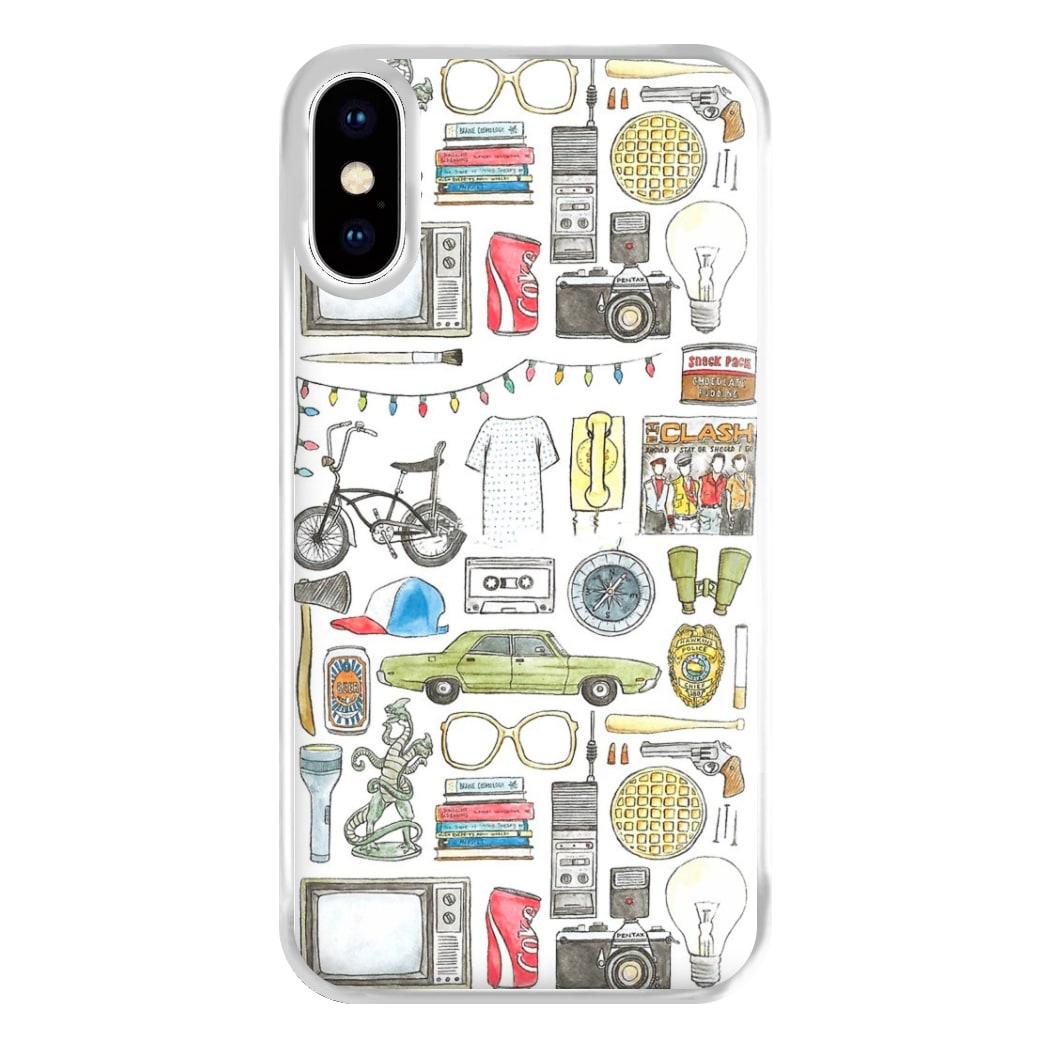 Stranger Objects Illustration Phone Case for iPhone XS Max