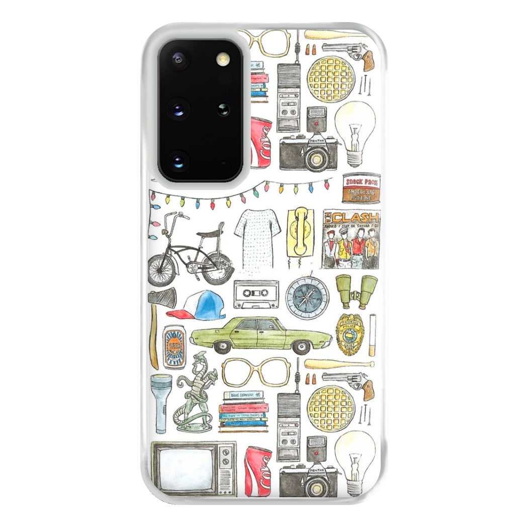 Stranger Objects Illustration Phone Case for Galaxy S20 Plus