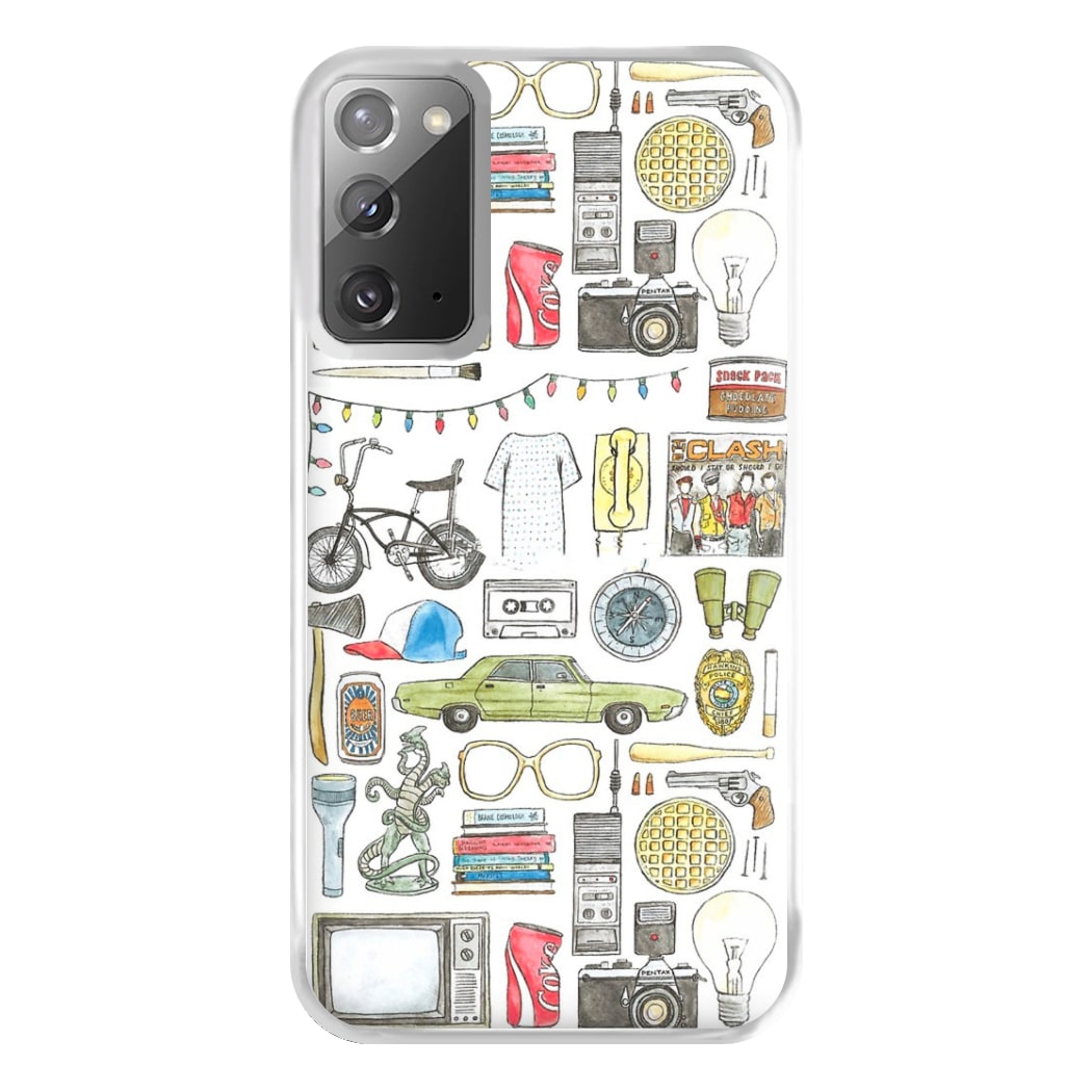 Stranger Objects Illustration Phone Case for Galaxy Note 20 Ultra